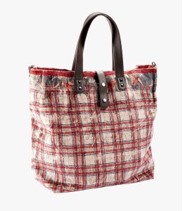 HAPPY NAT Sac en Viscose, coton, cuir pour Femme 37 x 32 x 15 CM - 1