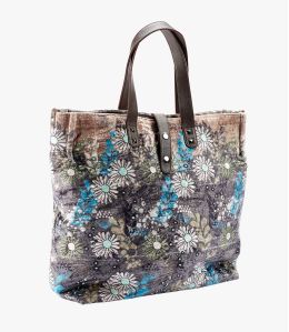 HAPPY OLGA Sac en Viscose, coton, cuir pour Femme 37 x 32 x 15 CM - 1