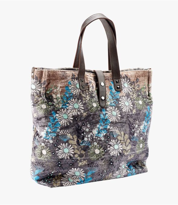 HAPPY OLGA Viscosa, Algodón, Bolso de Piel para Mujer 37 x 32 x 15 CM - - Storiatipic