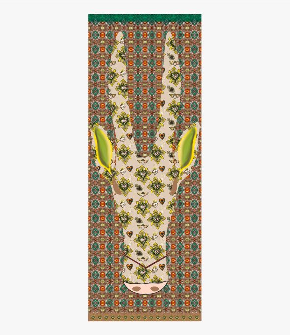 Bufanda de lana de seda para mujer IBIS 70x190 cm - - Storiatipic