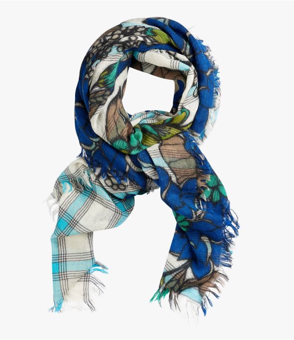 JOSIE Echarpe en Laine, soie bouillie pour Femme 100 x 200 CM - 1