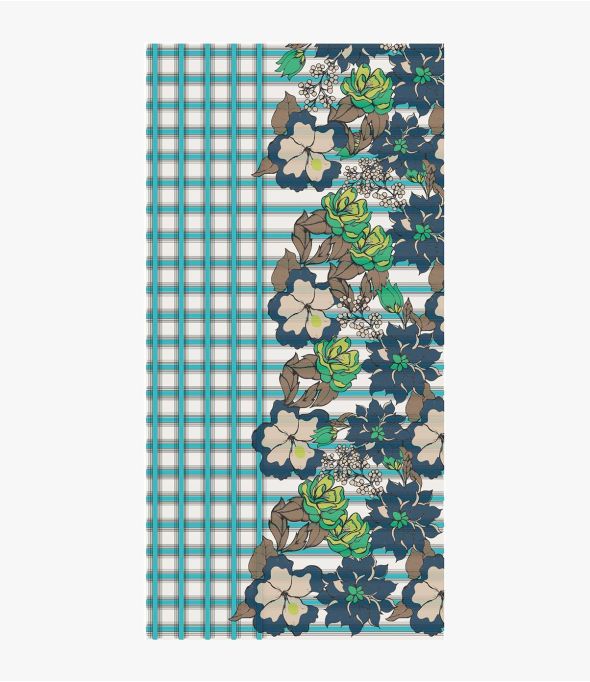 JOSIE Echarpe en Laine, soie bouillie pour Femme 100 x 200 CM - 1