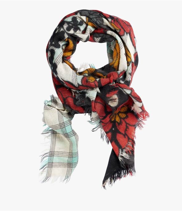 JOSIE Echarpe en Laine, soie bouillie pour Femme 100 x 200 CM - 7