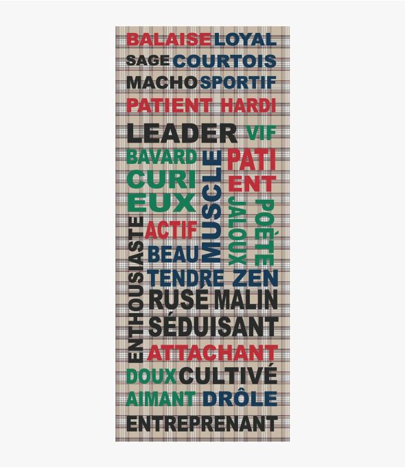 LOOK Echarpe en Laine pour Homme 70 x 190 CM - 1