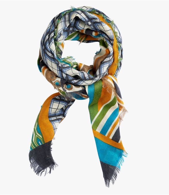 MARTA Grand carré en Laine pour Femme 140 x 140 CM - - Storiatipic
