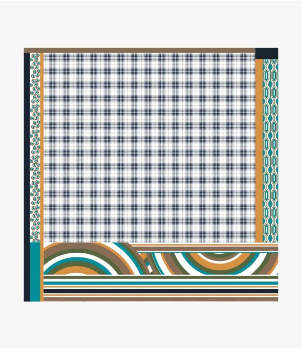 MARTA Grand carré en Laine pour Femme 140 x 140 CM - - Storiatipic
