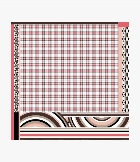 MARTA Quadrato grande in lana da donna 140 x 140 CM - - Storiatipic