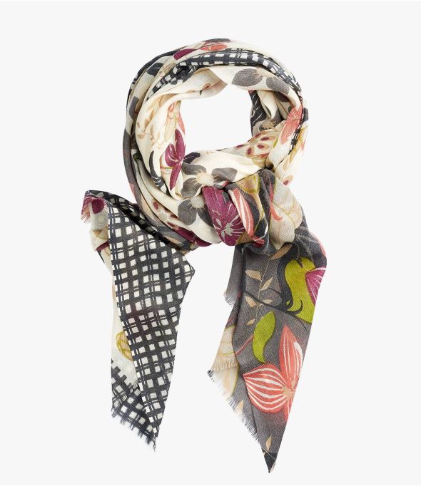 Bufanda de lana para mujer MYA 80 x 190 CM - - Storiatipic