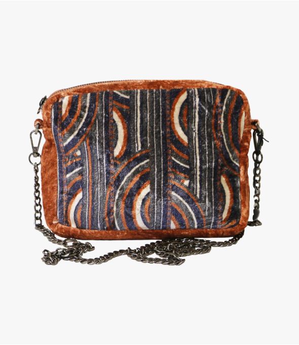 NIGHT BERTA Kleine viscose, katoenen tas voor dames 21 x 15 x 5 cm - - Storiatipic