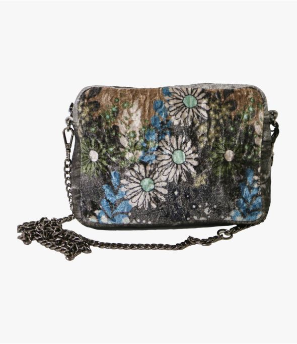 NIGHT OLGA Bolso Pequeño de Algodón de Viscosa para Mujer 21 x 15 x 5 CM - - Storiatipic