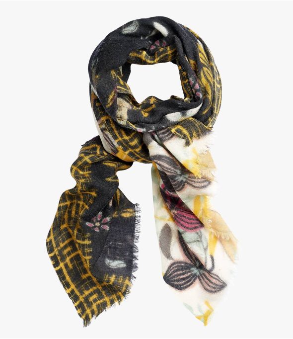 Bufanda de lana hervida ODILE para mujer 80 x 190 CM - - Storiatipic