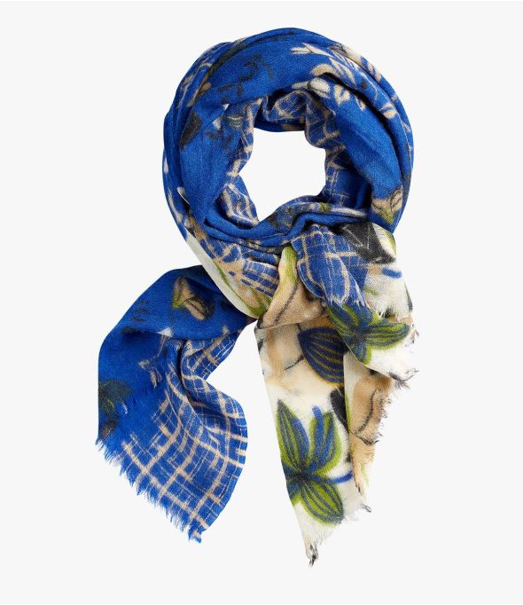ODILE Echarpe en Laine bouillie pour Femme 80 x 190 CM - - Storiatipic
