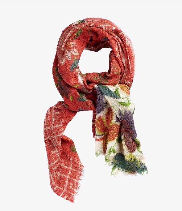 ODILE Echarpe en Laine bouillie pour Femme 80 x 190 CM - - Storiatipic