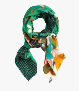Bufanda de lana hervida ODILE para mujer 80 x 190 CM - - Storiatipic