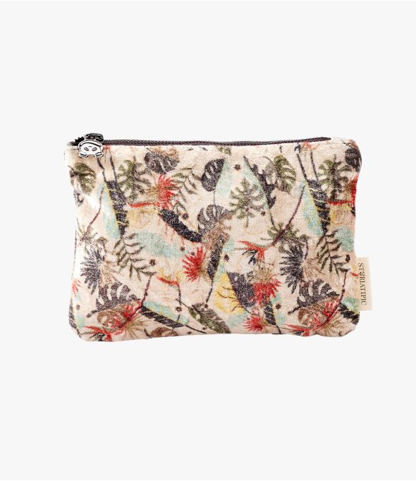 VANITY MAEVA Women's Viscose and cotton clutch bag 21 x 15 CM - - Storiatipic