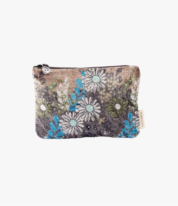 VANITY OLGA Damen Clutch aus Viskose, Baumwolle 21 x 15 cm - - Storiatipic