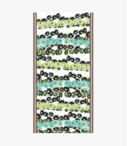 IRIS Foulard en Coton pour Femme 100 x 200 CM - 3