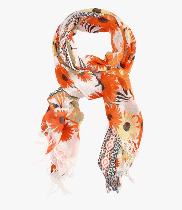 Bufanda de algodón IRIS para mujer 100 x 200 CM - - Storiatipic