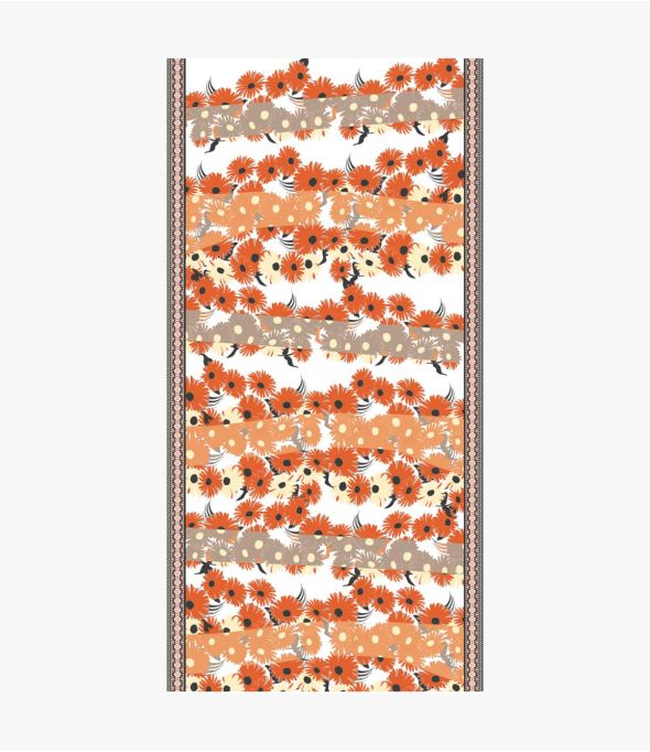 Bufanda de algodón IRIS para mujer 100 x 200 CM - - Storiatipic