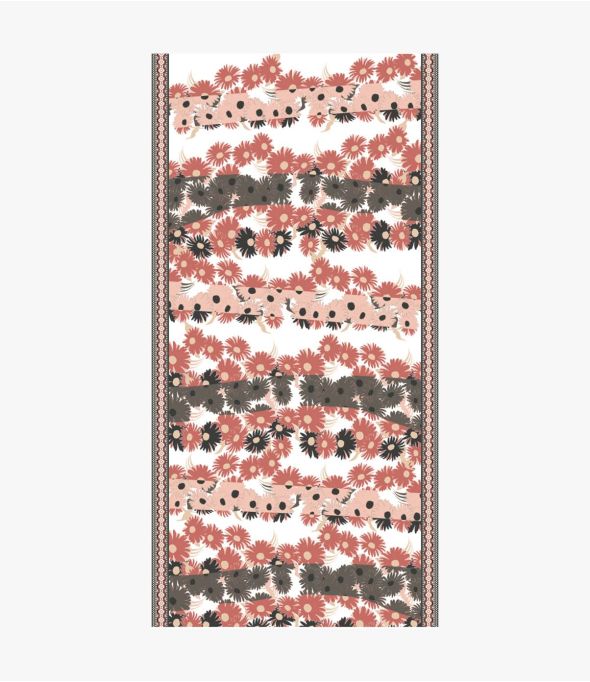 Sciarpa IRIS Donna in Cotone 100 x 200 CM - - Storiatipic