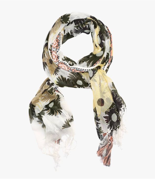 Sciarpa IRIS Donna in Cotone 100 x 200 CM - - Storiatipic
