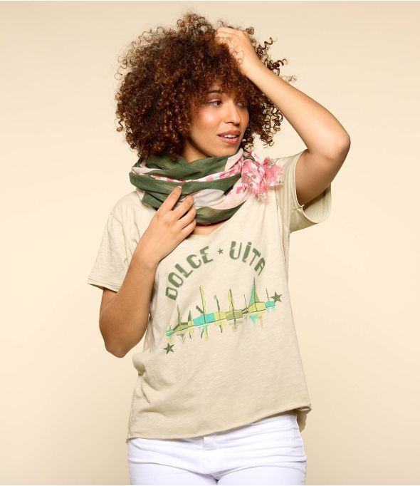 LIDIE Women's Cotton Scarf 100 x 200 CM - - Storiatipic