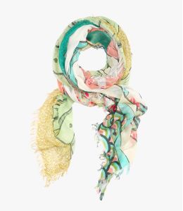 NADI Grand carré en Coton, modal pour Femme 140 x 140 CM - - Storiatipic NADI Grand carré en Coton, modal pour Femme 140 x 140 CM - - Storiatipic