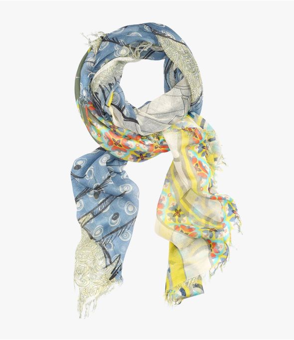 NADI Quadrato Grande in Cotone Modal da Donna 140 x 140 CM - - Storiatipic