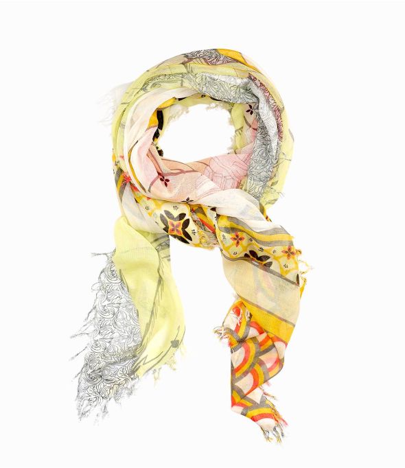 NADI Quadrato Grande in Cotone Modal da Donna 140 x 140 CM - - Storiatipic