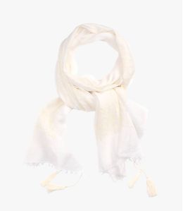 PERLA Foulard en Coton, soie pour Femme 100 x 200 CM - 5