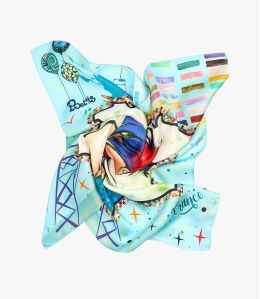 TESSA Pañuelo de seda para mujer 65 x 65 CM - - Storiatipic TESSA Pañuelo de seda para mujer 65 x 65 CM - - Storiatipic