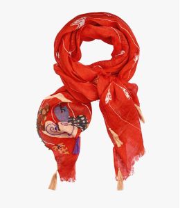 DOLLY Lin scarf, Women's Cotton 80x190 cm Storiatipic - 5