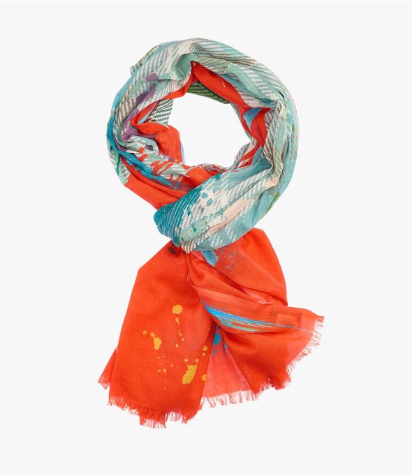CLAUDIO Foulard en Coton pour Homme 100 x 200 CM - - Storiatipic