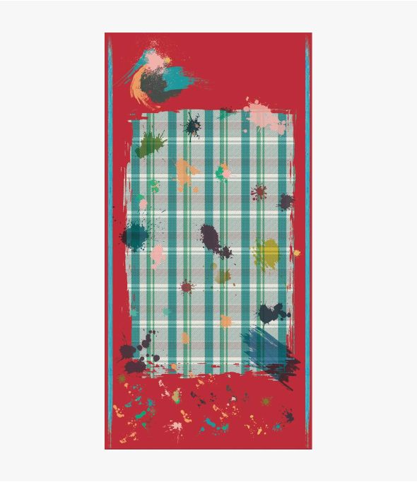 CLAUDIO Sciarpa da uomo in cotone 100 x 200 CM - - Storiatipic