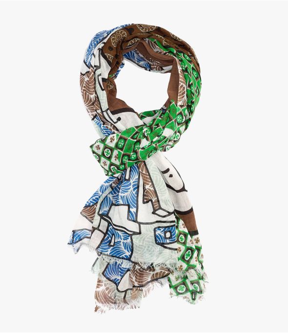 FREDY Foulard en Coton pour Homme 100 x 200 CM - - Storiatipic