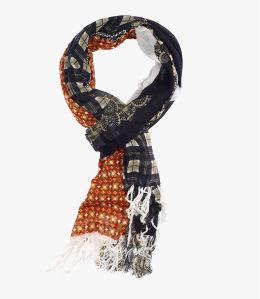 TONY Sciarpa da uomo in cotone jacquard 100 x 200 CM - - Storiatipic TONY Sciarpa da uomo in cotone jacquard 100 x 200 CM - - Storiatipic