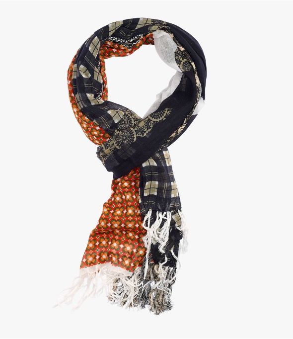 Bufanda TONY Jacquard de Algodón para Hombre 100 x 200 CM - - Storiatipic