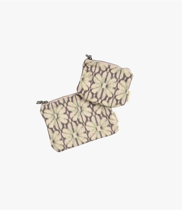 VANITY BOHO Damen Clutch aus Baumwolle 21x15cm / 16x12cm - - Storiatipic