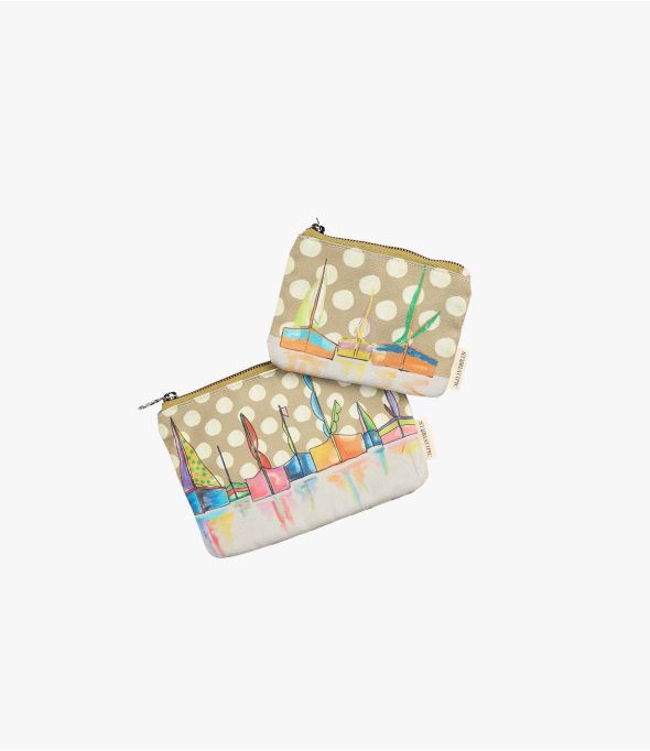 VANITY GAELLE Clutch aus Polyester aus Baumwolle für Damen 21x15cm / 16x12cm - - Storiatipic