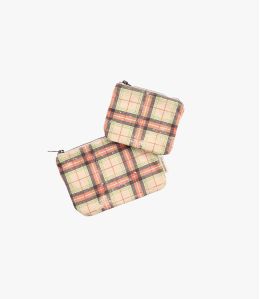 VANITY HILDA Pochette en Coton pour Femme 21x15cm / 16x12cm - 1 VANITY HILDA Pochette en Coton pour Femme 21x15cm / 16x12cm - 1