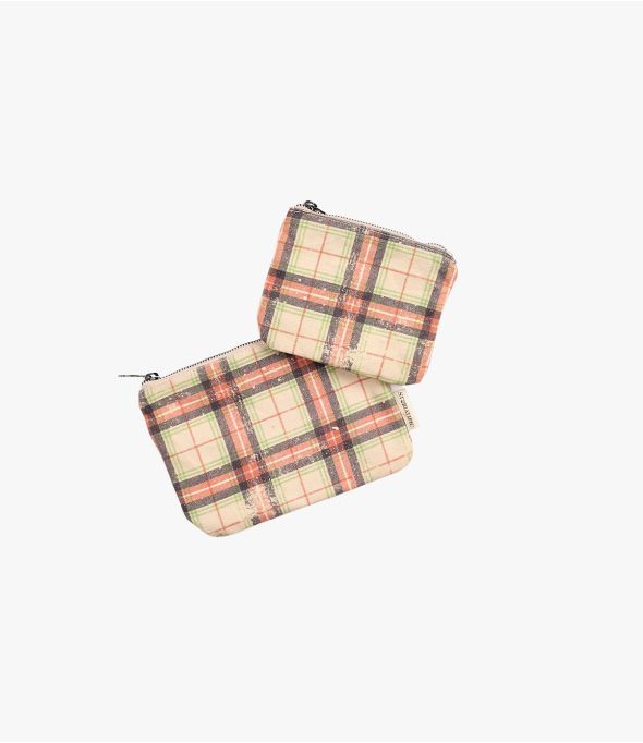 VANITY HILDA Damen Clutch aus Baumwolle 21x15cm / 16x12cm - - Storiatipic