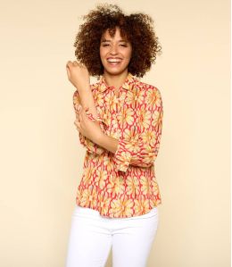 Camisa Modal Mujer BONI BOHO RED - - Storiatipic Camisa Modal Mujer BONI BOHO RED - - Storiatipic