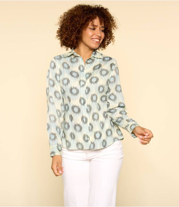 BONI JADE CIEL Women's Modal Shirt - - Storiatipic