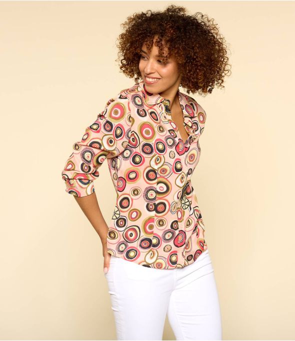BONI ZELI PINK Damen Modal Hemd - - Storiatipic