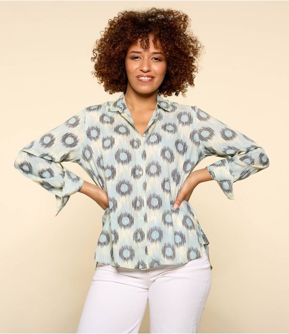 FRAN JADE CIEL Camisa Modal para Mujer - - Storiatipic