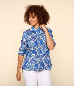 FRAN THAÏS INDIGO Women's Modal Shirt - - Storiatipic FRAN THAÏS INDIGO Women's Modal Shirt - - Storiatipic