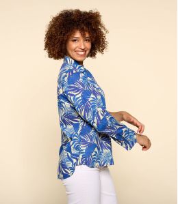 FRAN THAÏS INDIGO Women's Modal Shirt - - Storiatipic FRAN THAÏS INDIGO Women's Modal Shirt - - Storiatipic