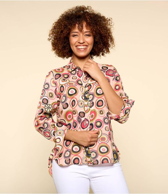 FRAN ZELI ROSE Chemise en Modal pour Femme - - Storiatipic