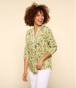 MINA SAKURI ANIS Blouse en Modal pour Femme - 1 MINA SAKURI ANIS Blouse en Modal pour Femme - 1