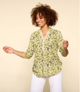 MINA SAKURI ANIS Blouse en Modal pour Femme - 2 MINA SAKURI ANIS Blouse en Modal pour Femme - 2